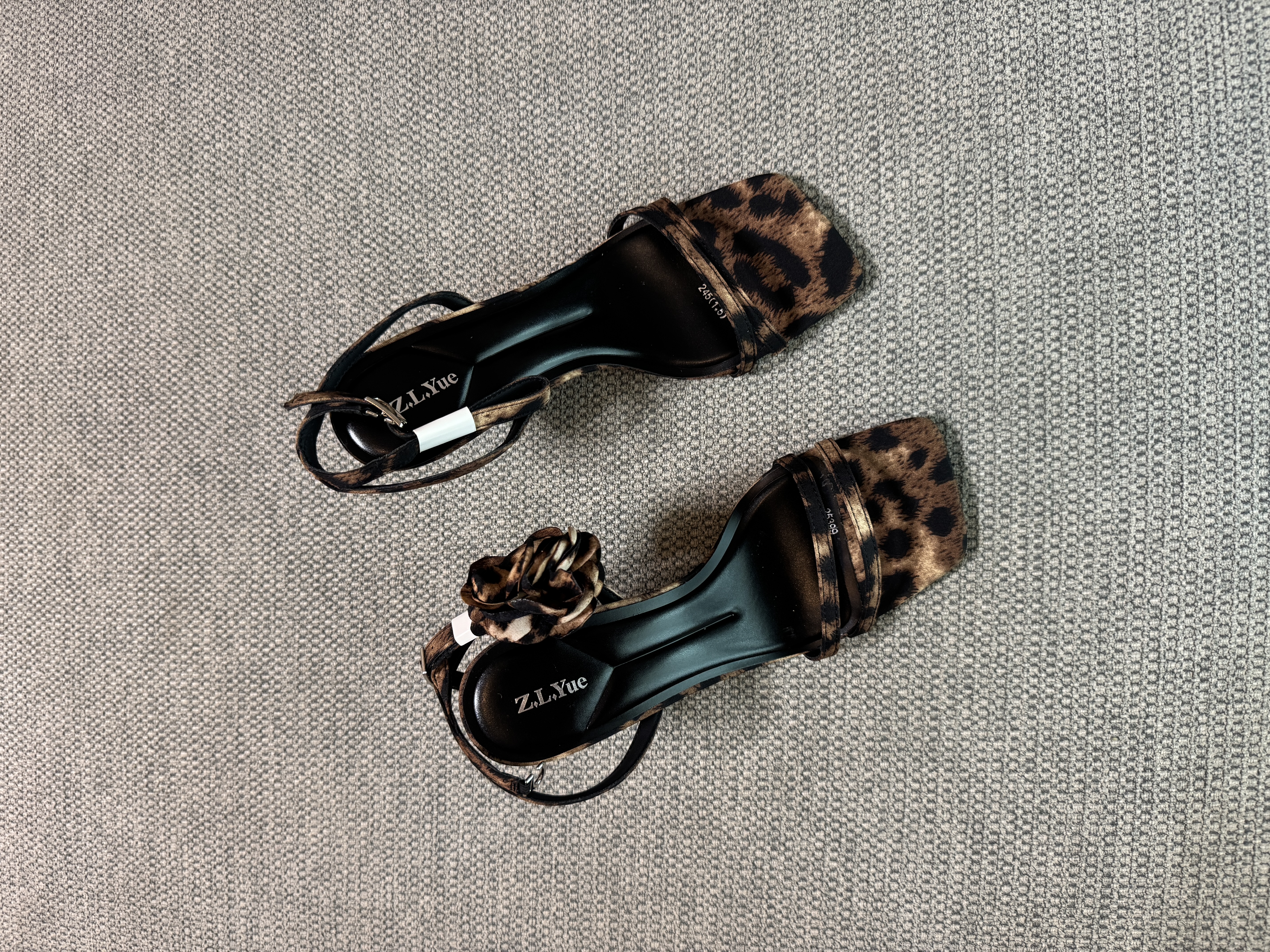 Leopard Rosette Heels
