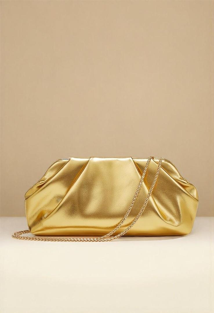 Gold Cloud Clutch